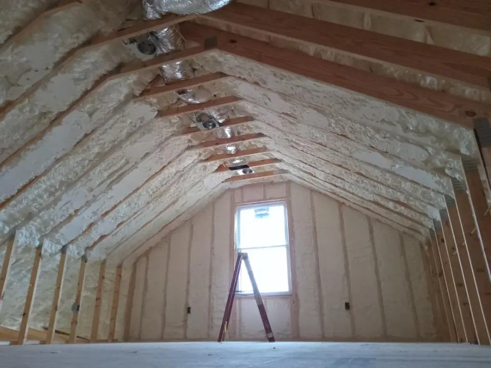 Spray foam roofing application for Crawl Space Insulation project in Corona de Tucson
